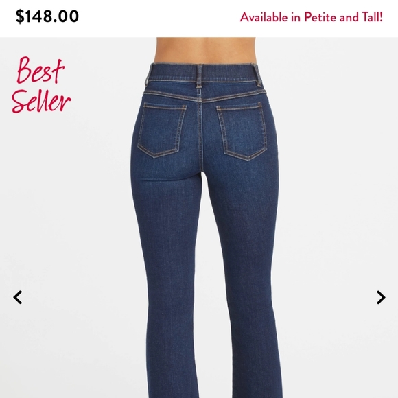 NWOT Spanx Flare Jeans in Midnight - Picture 5 of 6